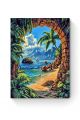 Алмазная мозаика на подрамнике «Райский уголок» 50x40 см