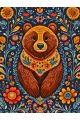 Алмазная мозаика без подрамника «Мишутка» 130x100 см