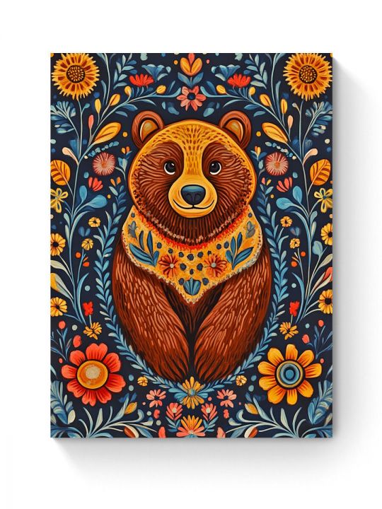 Алмазная мозаика на подрамнике «Мишутка» 50x40 см
