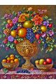 Алмазная мозаика без подрамника «Фруктовый пир» 50x40 см