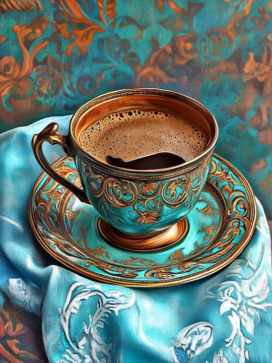 Алмазная мозаика без подрамника «Восточный вкус» 50x40 см, 50 цветов