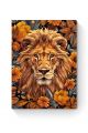 Алмазная мозаика на подрамнике «Осенний лев» 50x40 см