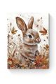 Алмазная мозаика на подрамнике «Осенний зайка» 50x40 см, 50 цветов