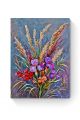 Алмазная мозаика на подрамнике «Букет с ирисами» 50x40 см