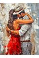 Алмазная мозаика без подрамника «Танец страсти» 50x40 см