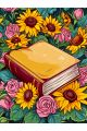 Алмазная мозаика без подрамника «Книга знаний» 50x40 см
