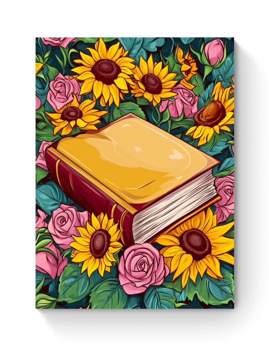Алмазная мозаика на подрамнике «Книга знаний» 50x40 см