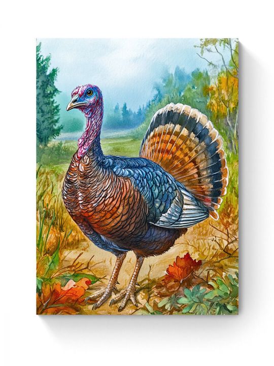 Алмазная мозаика на подрамнике «Красавец индюк» 50x40 см