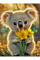 Алмазная мозаика без подрамника «Крошка коала» 25x20 см
