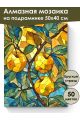 Алмазная мозаика на подрамнике «Золотое яблоко» 50x40 см, 50 цветов