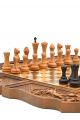 Нарды, шахматы и шашки  3 в 1 «Купеческие» фигуры престиж 57x54