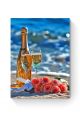 Алмазная мозаика на подрамнике «На берегу моря» 50x40 см, 50 цветов