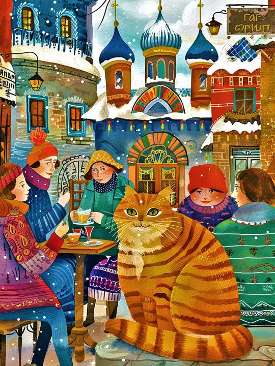 Алмазная мозаика без подрамника «Мурлыка» 50x40 см