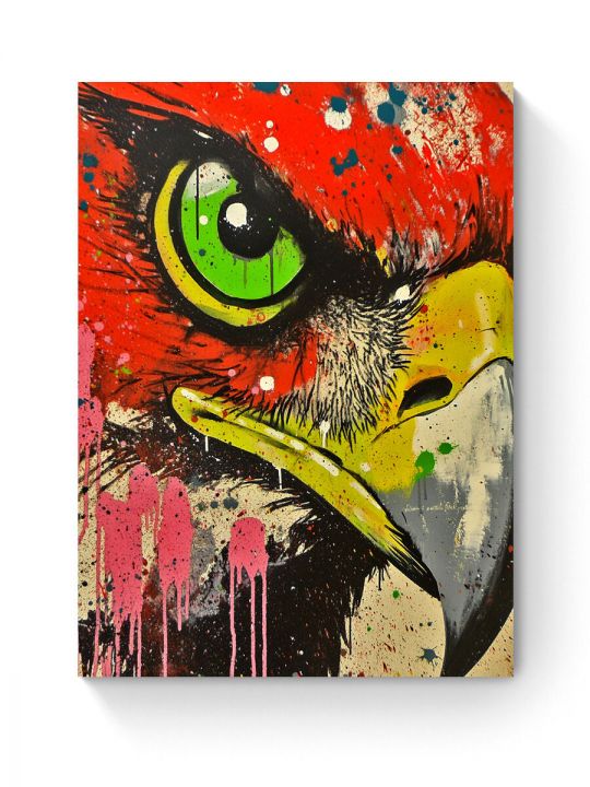 Алмазная мозаика на подрамнике «Стрит-арт Орел» 50x40 см