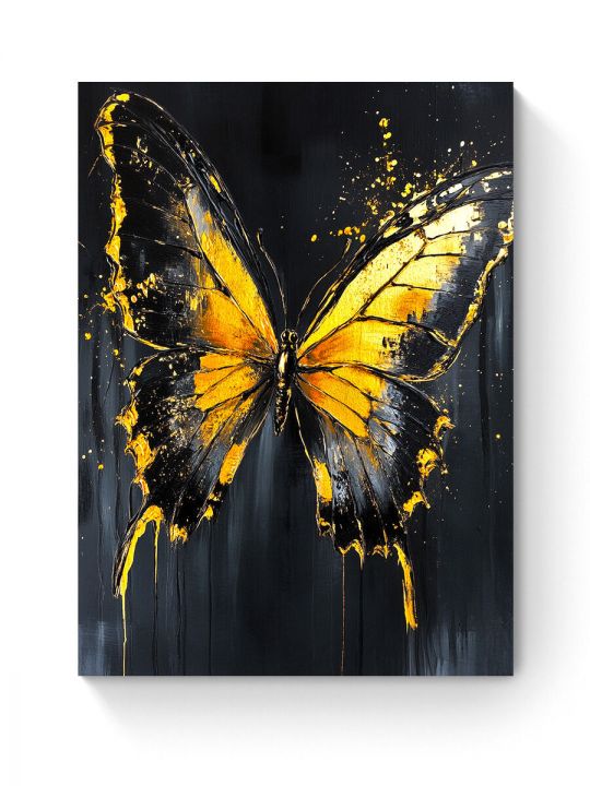 Алмазная мозаика на подрамнике «Золотая бабочка» 50x40 см