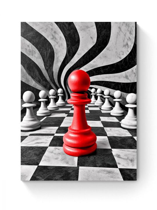 Алмазная мозаика на подрамнике «Пешка» 50x40 см