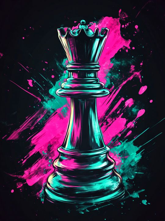 Алмазная мозаика без подрамника «Ферзь» 50x40 см