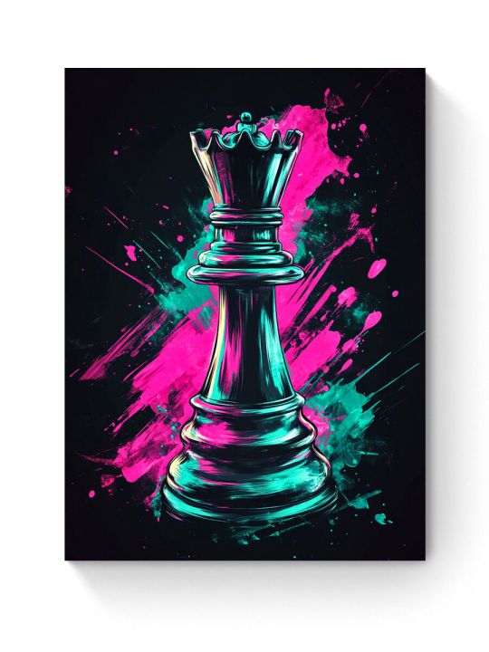 Алмазная мозаика на подрамнике «Ферзь» 50x40 см
