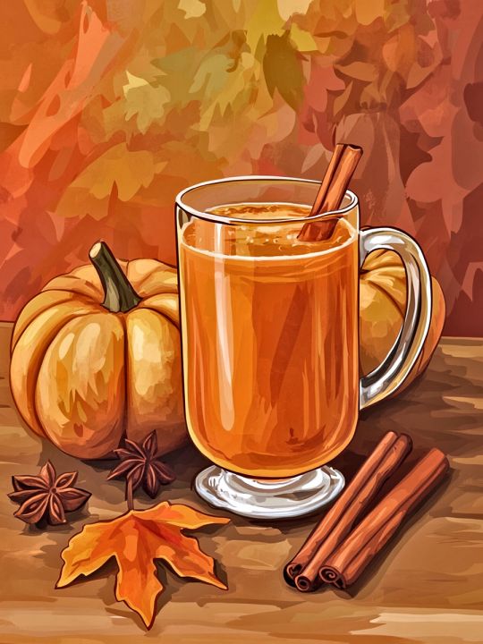 Алмазная мозаика без подрамника «Медовый сбитень» 50x40 см