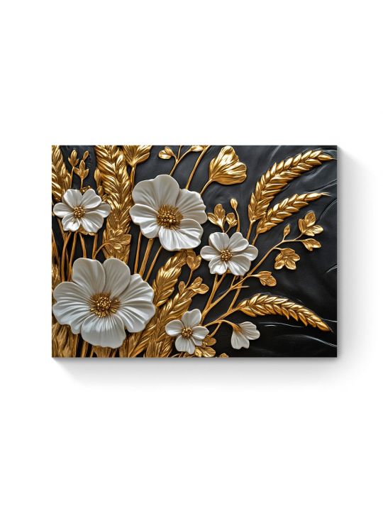 Алмазная мозаика на подрамнике «Золотой колос» 50x40 см