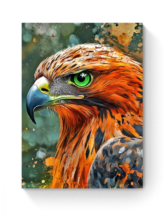 Алмазная мозаика на подрамнике «Хищный беркут» 50x40 см