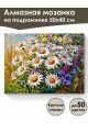 Алмазная мозаика на подрамнике «Луговые цветы» 50x40 см