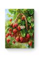 Алмазная мозаика на подрамнике «Кашпо клубники» 50x40 см, 50 цветов