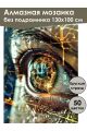 Алмазная мозаика без подрамника «Глаз будущего» 130x100 см