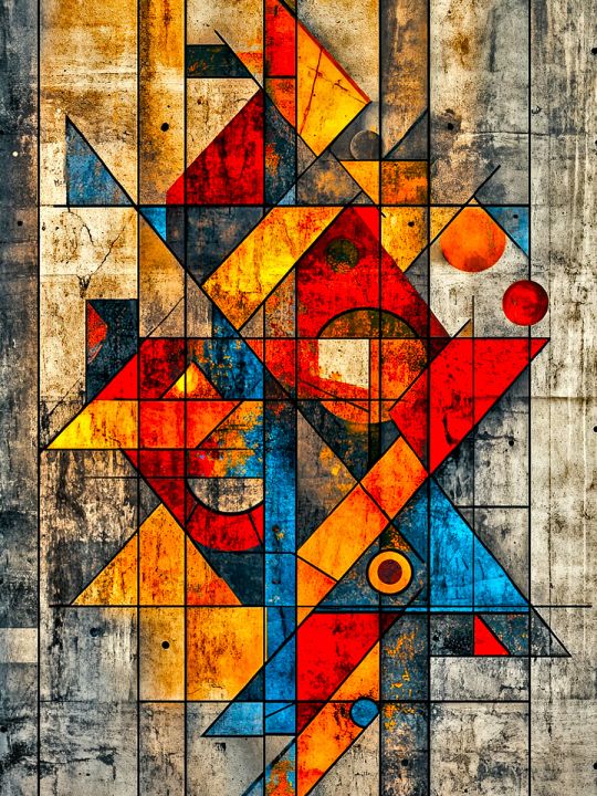 Алмазная мозаика без подрамника «Геометрия» 130x100 см