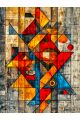 Алмазная мозаика без подрамника «Геометрия» 130x100 см