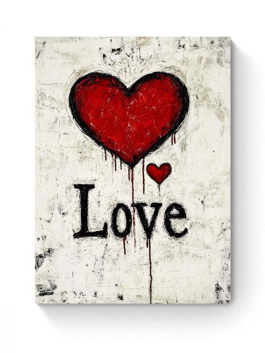 Алмазная мозаика на подрамнике «Любовь» 50x40 см, 44 цветов