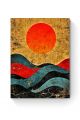 Алмазная мозаика на подрамнике «Солнце и волны» 50x40 см