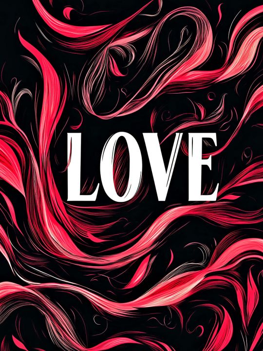 Алмазная мозаика без подрамника «Постер Love» 50x40 см