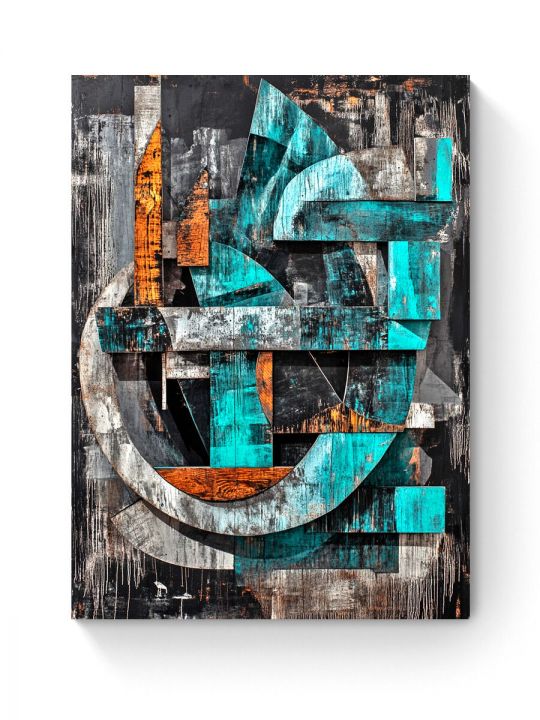 Алмазная мозаика на подрамнике «Абстракция» 50x40 см