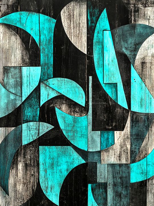 Алмазная мозаика без подрамника «Абстракция» 50x40 см