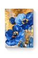 Алмазная мозаика на подрамнике «Синий цветок» 50x40 см