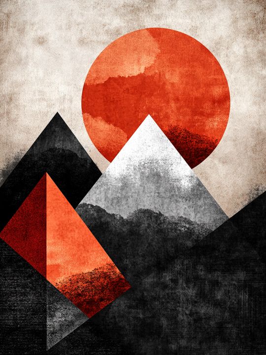 Алмазная мозаика без подрамника «Пирамиды» 25x20 см