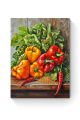 Алмазная мозаика на подрамнике «Спелый перец» 50x40 см