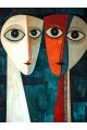 Алмазная мозаика без подрамника «Он и Она» 50x40 см