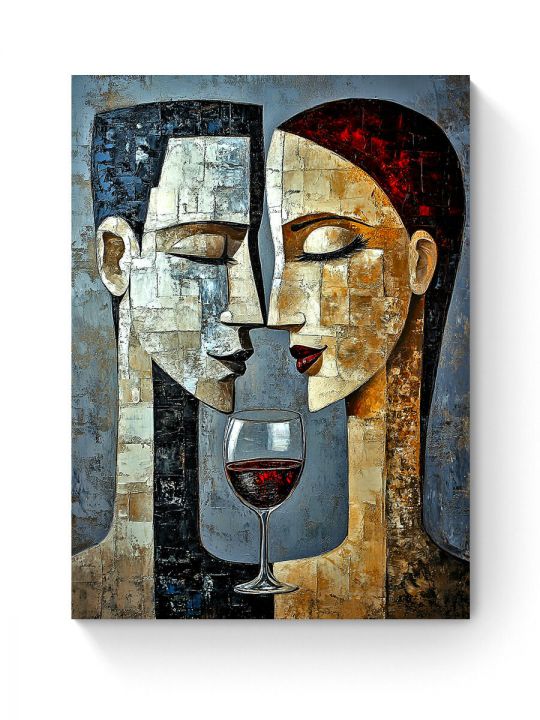 Алмазная мозаика на подрамнике «Свидание» 50x40 см