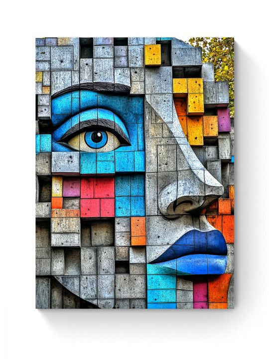 Алмазная мозаика на подрамнике «Лик стрит-арт» 50x40 см