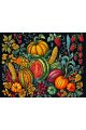 Алмазная мозаика без подрамника «Богатый урожай» 40x30 см