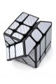 Кубик Фишера зеркальный «Carbon fibre Fisher mirrior cube» серебристый.
