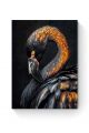 Алмазная мозаика на подрамнике «Черный фламинго» 50x40 см