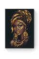 Алмазная мозаика на подрамнике «Афроамериканка» 40x30 см, 40 цветов