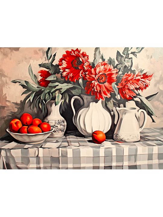 Алмазная мозаика без подрамника «Натюрморт» 50x40 см