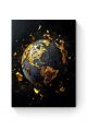 Алмазная мозаика на подрамнике «Земной шар» 50x40 см, 48 цветов