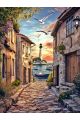Алмазная мозаика без подрамника «Морская бухта» 130x100 см