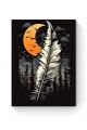Алмазная мозаика на подрамнике «Белое перо» 50x40 см