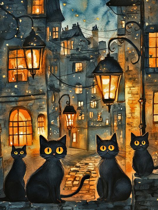 Алмазная мозаика без подрамника «Мартовские коты» 130x100 см